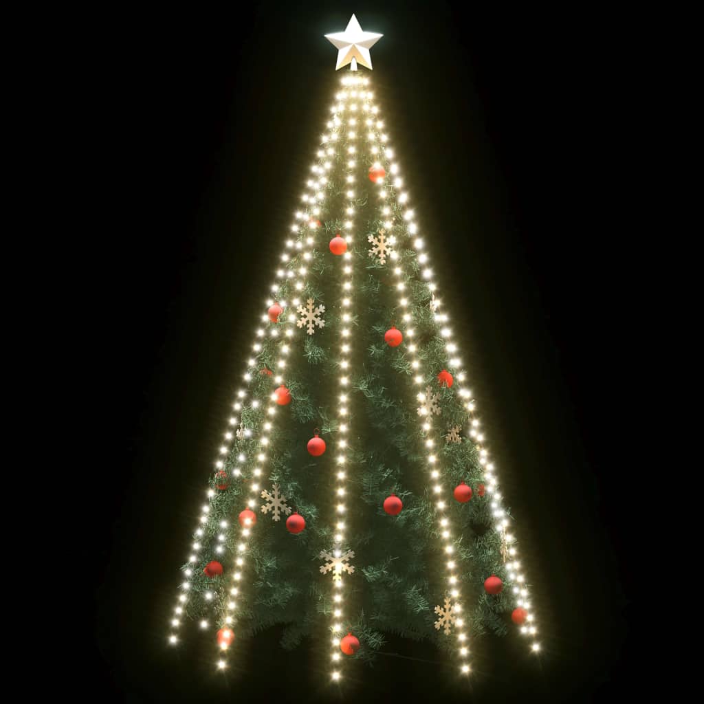 Kerstboomverlichting met 400 LED's koudwit net 400 cm