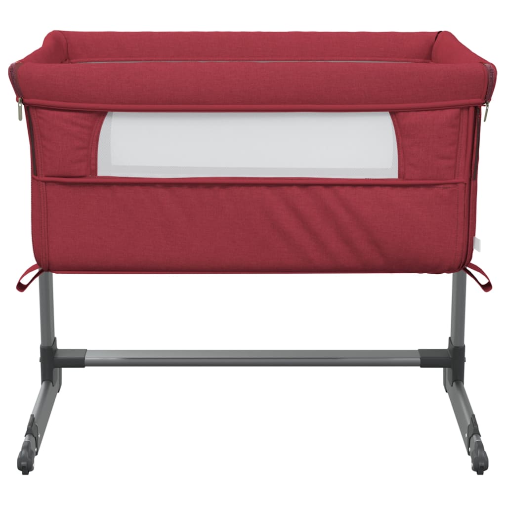 Babybox met matras linnen rood Peuter- & kinderbedden | Creëer jouw Trendy Thuis | Gratis bezorgd & Retour | Trendy.nl