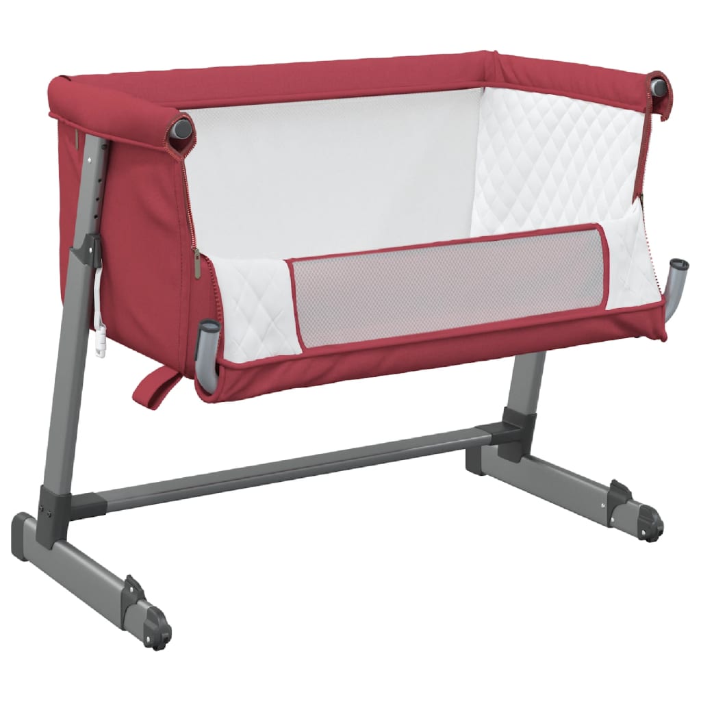 Babybox met matras linnen rood Peuter- & kinderbedden | Creëer jouw Trendy Thuis | Gratis bezorgd & Retour | Trendy.nl