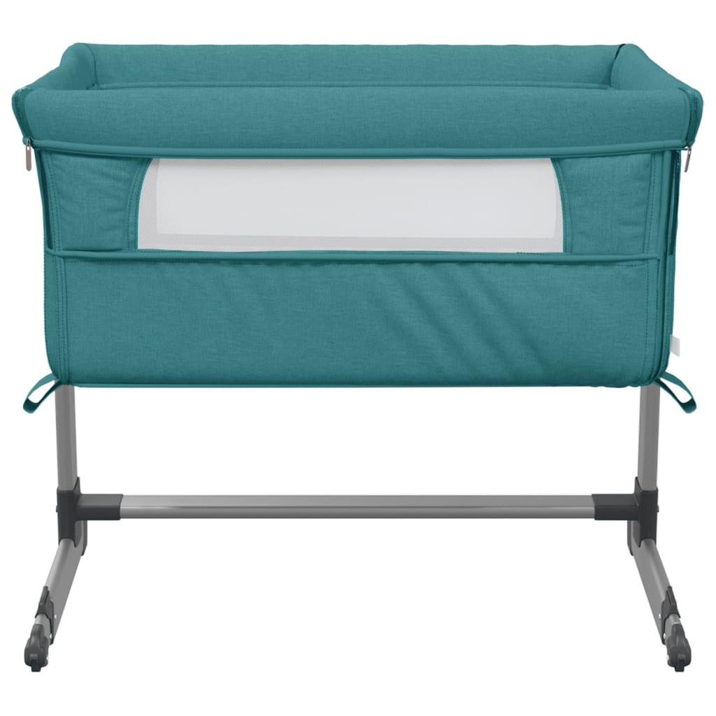 Babybox met matras linnen groen Peuter- & kinderbedden | Creëer jouw Trendy Thuis | Gratis bezorgd & Retour | Trendy.nl