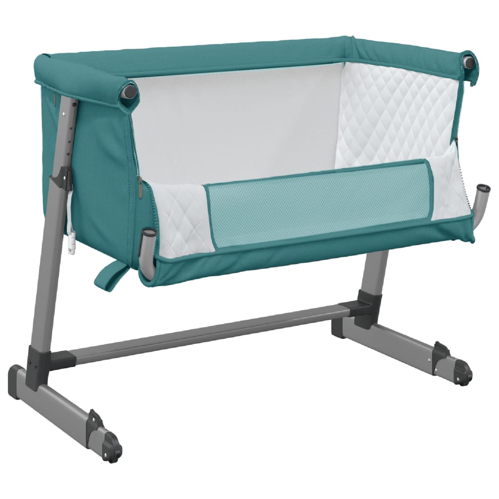 Babybox met matras linnen groen Peuter- & kinderbedden | Creëer jouw Trendy Thuis | Gratis bezorgd & Retour | Trendy.nl