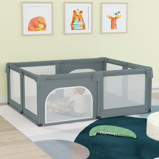 Babybox met 2 deuren oxford stof lichtgrijs Speelplaatsen | Creëer jouw Trendy Thuis | Gratis bezorgd & Retour | Trendy.nl