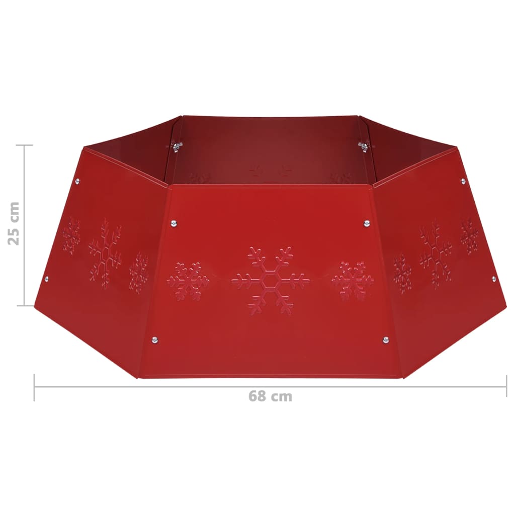 Kerstboomrok Ø68x25 cm rood