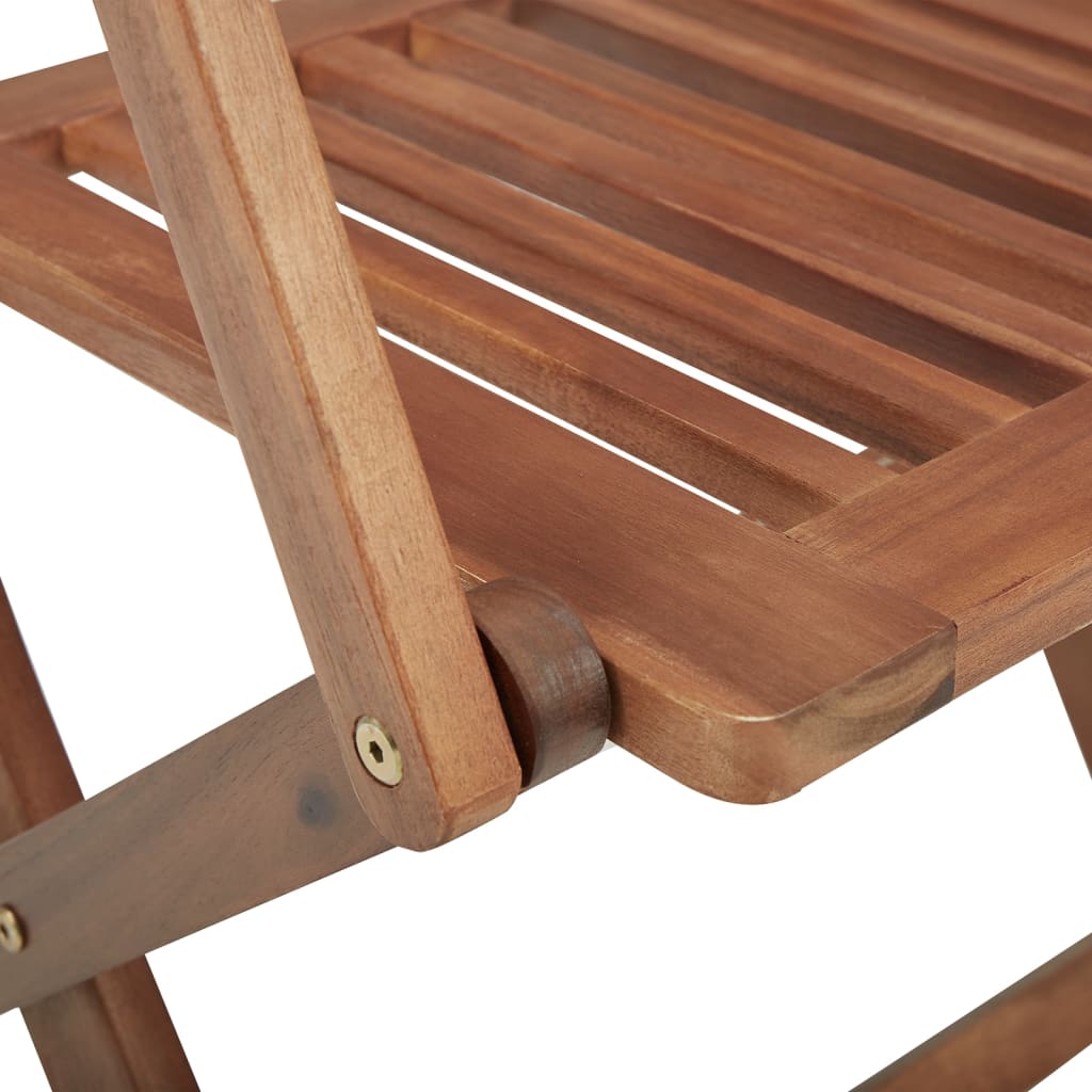 Tuinstoelen 8 st inklapbaar met kussens massief acaciahout Tuinstoelen | Creëer jouw Trendy Thuis | Gratis bezorgd & Retour | Trendy.nl