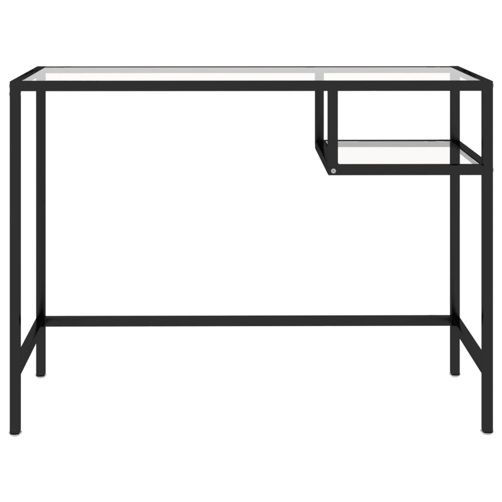 Computerbureau 100x36x74 cm glas transparant Bureaus | Creëer jouw Trendy Thuis | Gratis bezorgd & Retour | Trendy.nl