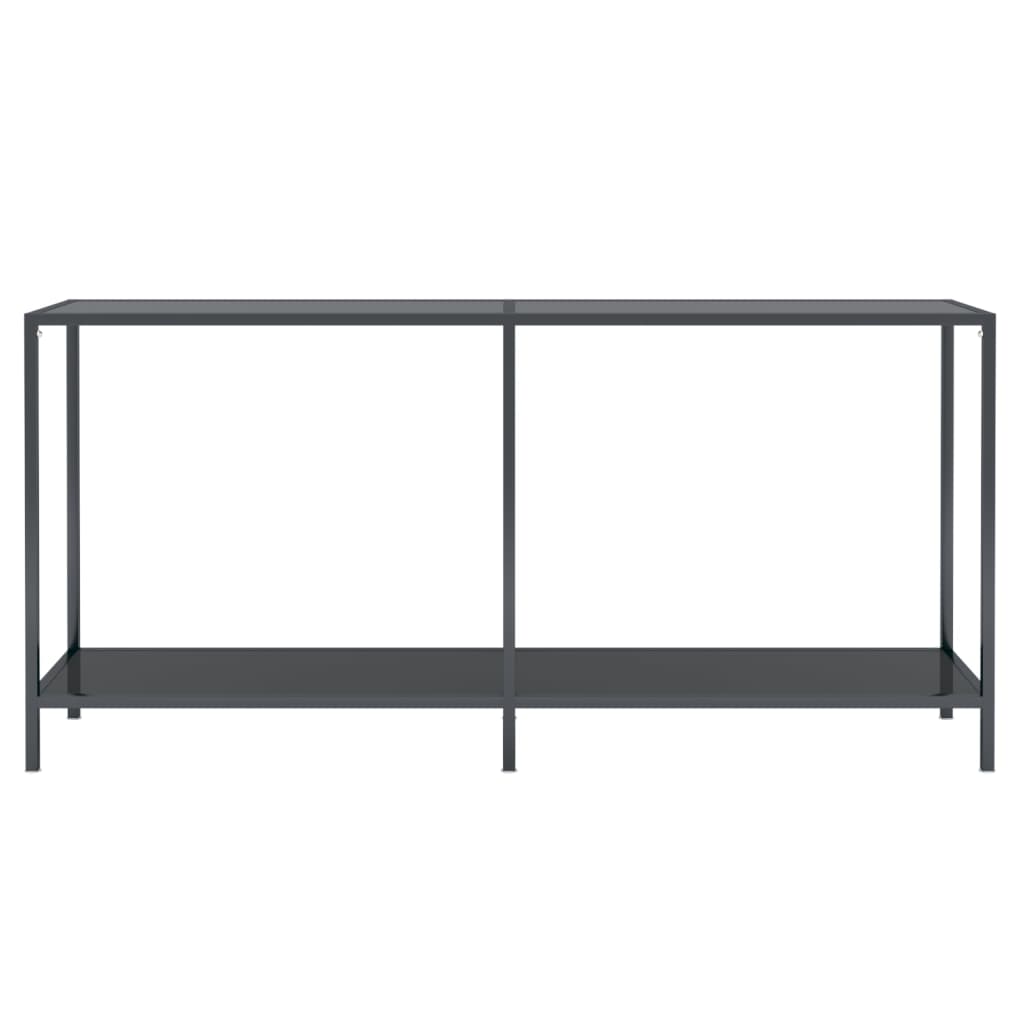 Wandtafel 160x35x75,5 cm gehard glas zwart Bijzettafels | Creëer jouw Trendy Thuis | Gratis bezorgd & Retour | Trendy.nl