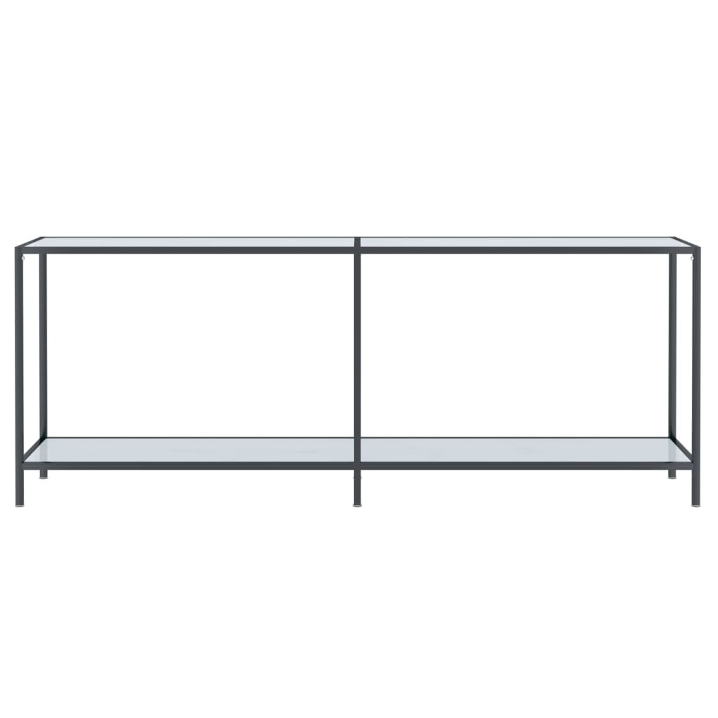 Wandtafel 200x35x75,5 cm gehard glas wit Bijzettafels | Creëer jouw Trendy Thuis | Gratis bezorgd & Retour | Trendy.nl