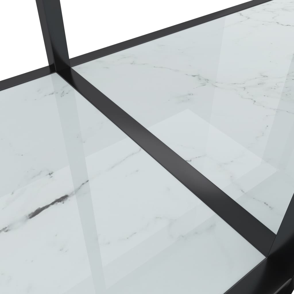 Wandtafel 200x35x75,5 cm gehard glas wit Bijzettafels | Creëer jouw Trendy Thuis | Gratis bezorgd & Retour | Trendy.nl