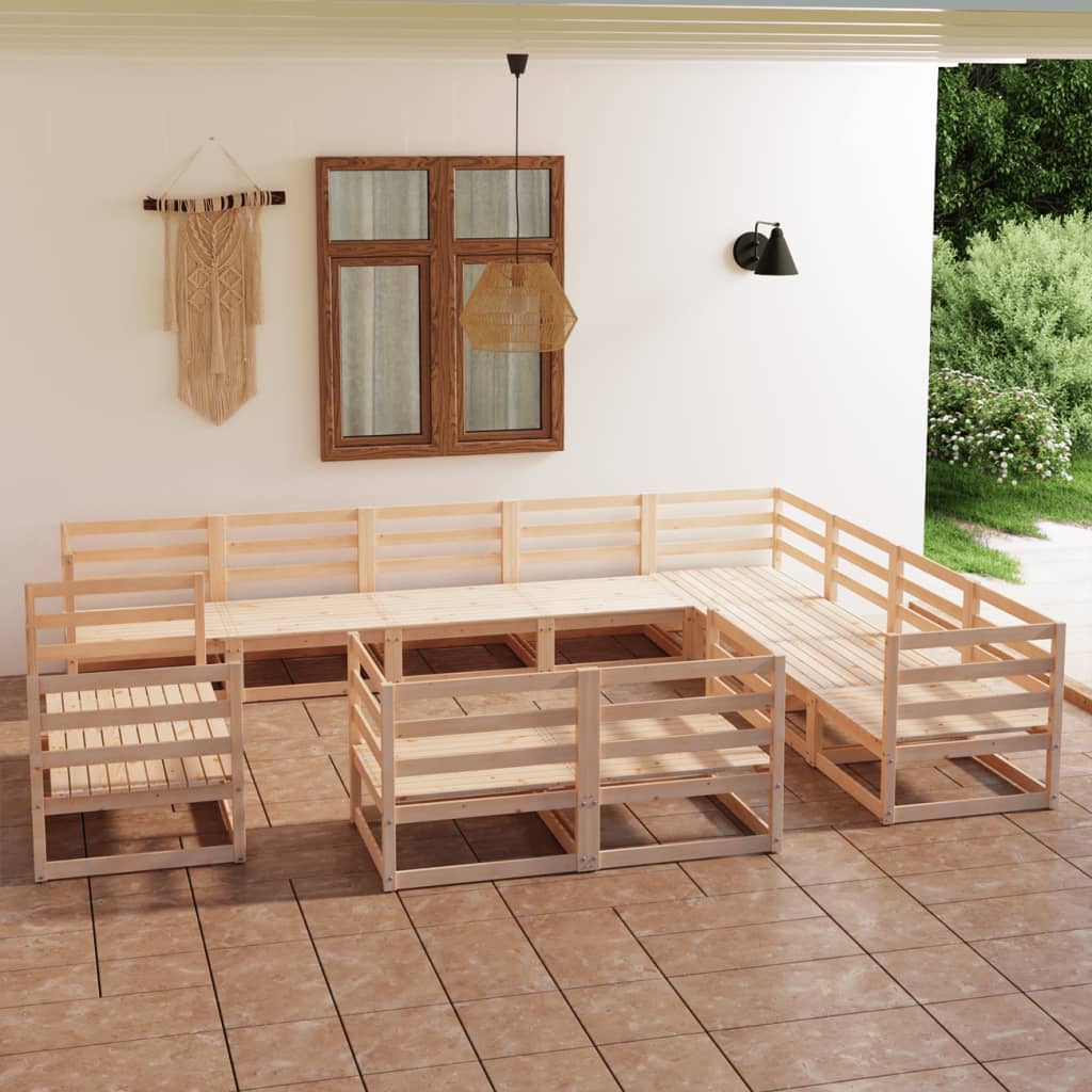 12-delige Loungeset massief grenenhout Tuinsets | Creëer jouw Trendy Thuis | Gratis bezorgd & Retour | Trendy.nl