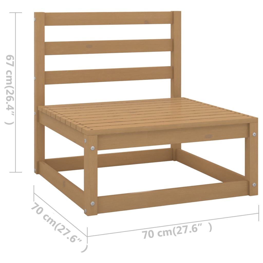 7-delige Loungeset met kussens massief grenenhout Tuinsets | Creëer jouw Trendy Thuis | Gratis bezorgd & Retour | Trendy.nl