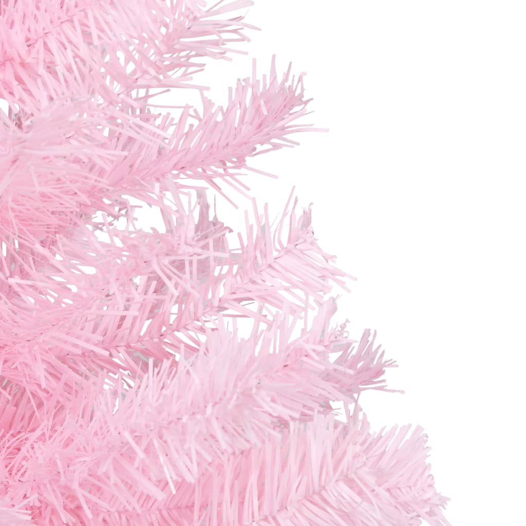 Kunstkerstboom met verlichting en kerstballen 240 cm PVC roze Kerstbomen | Creëer jouw Trendy Thuis | Gratis bezorgd & Retour | Trendy.nl