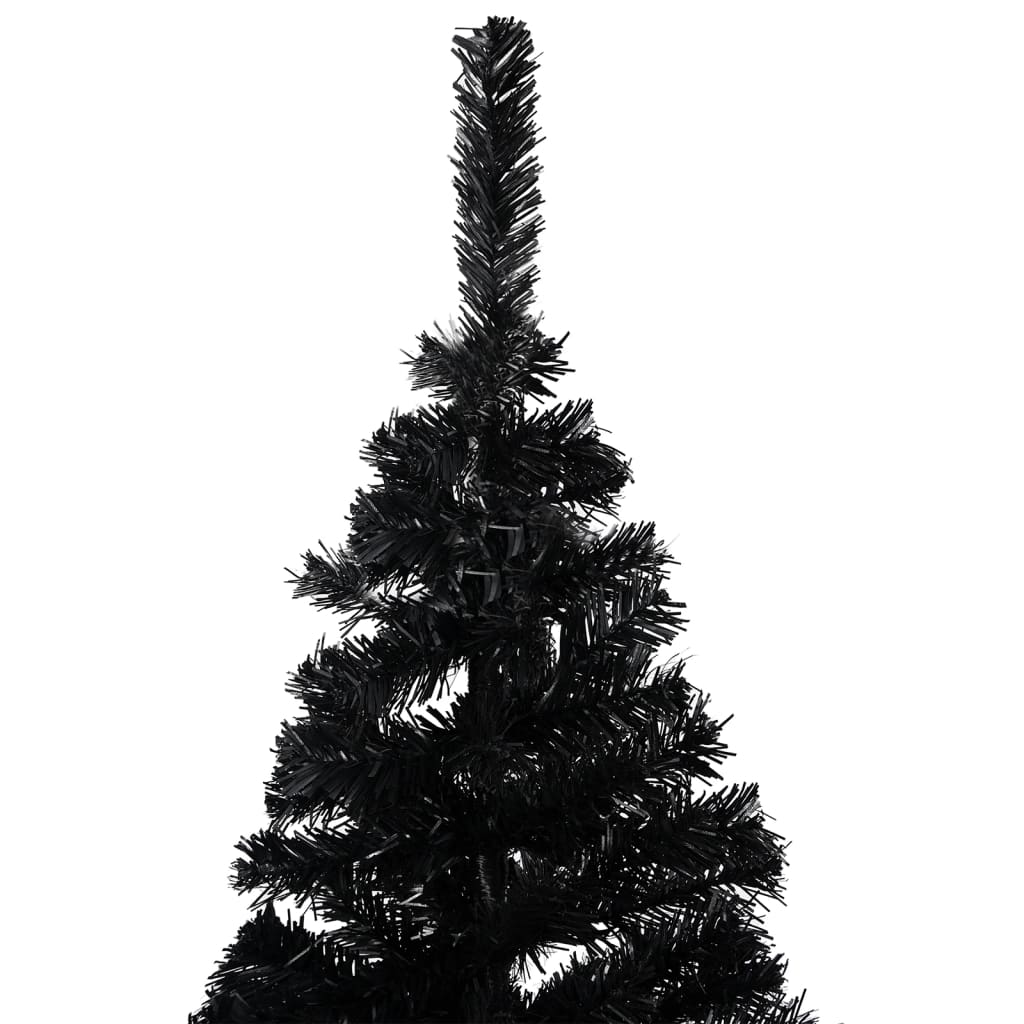 Kunstkerstboom met verlichting en kerstballen 240 cm PVC zwart Kerstbomen | Creëer jouw Trendy Thuis | Gratis bezorgd & Retour | Trendy.nl