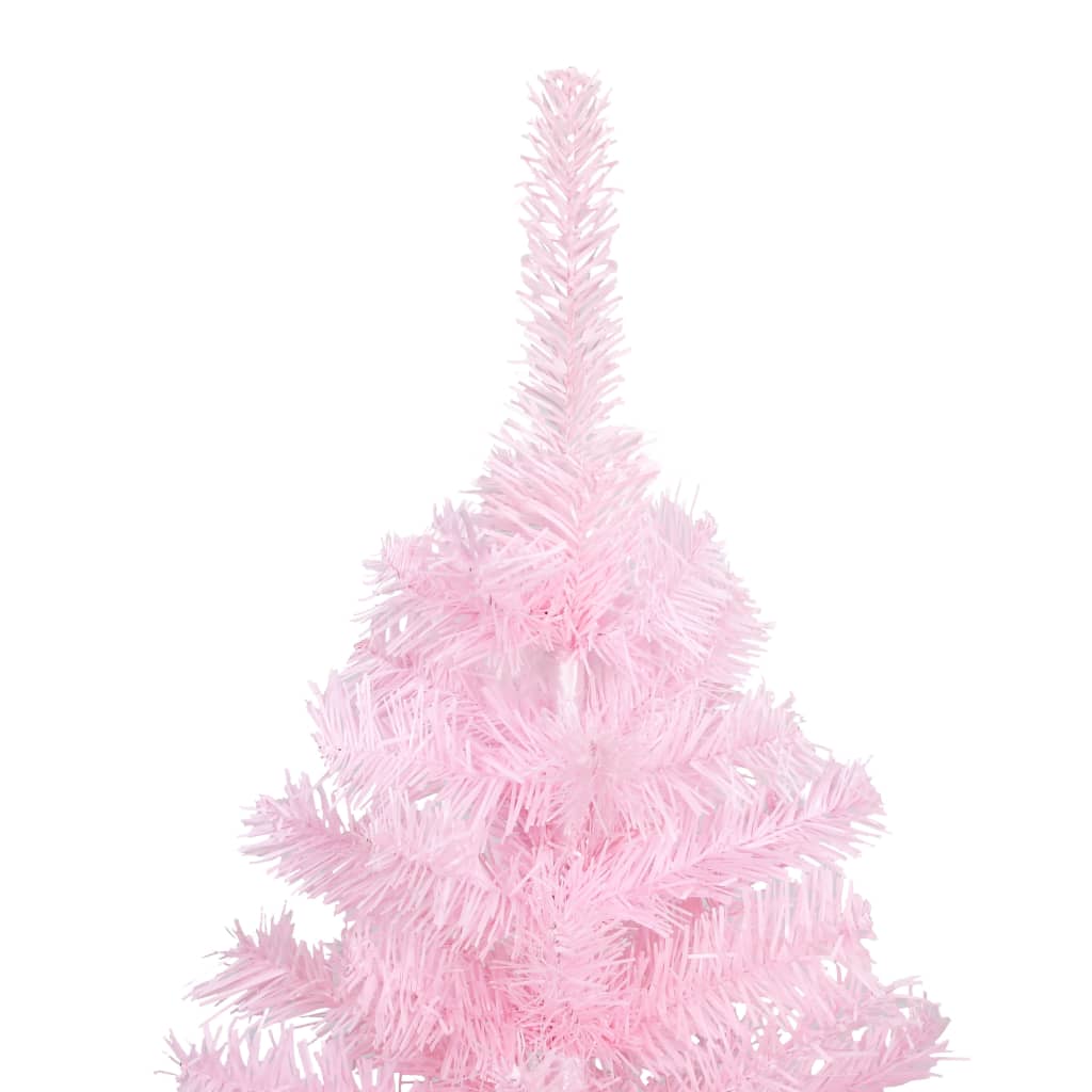 Kunstkerstboom met verlichting en kerstballen 240 cm PVC roze Kerstbomen | Creëer jouw Trendy Thuis | Gratis bezorgd & Retour | Trendy.nl