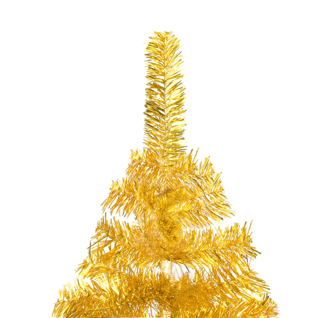 Kunstkerstboom met verlichting en kerstballen 210 cm PET goud Kerstbomen | Creëer jouw Trendy Thuis | Gratis bezorgd & Retour | Trendy.nl