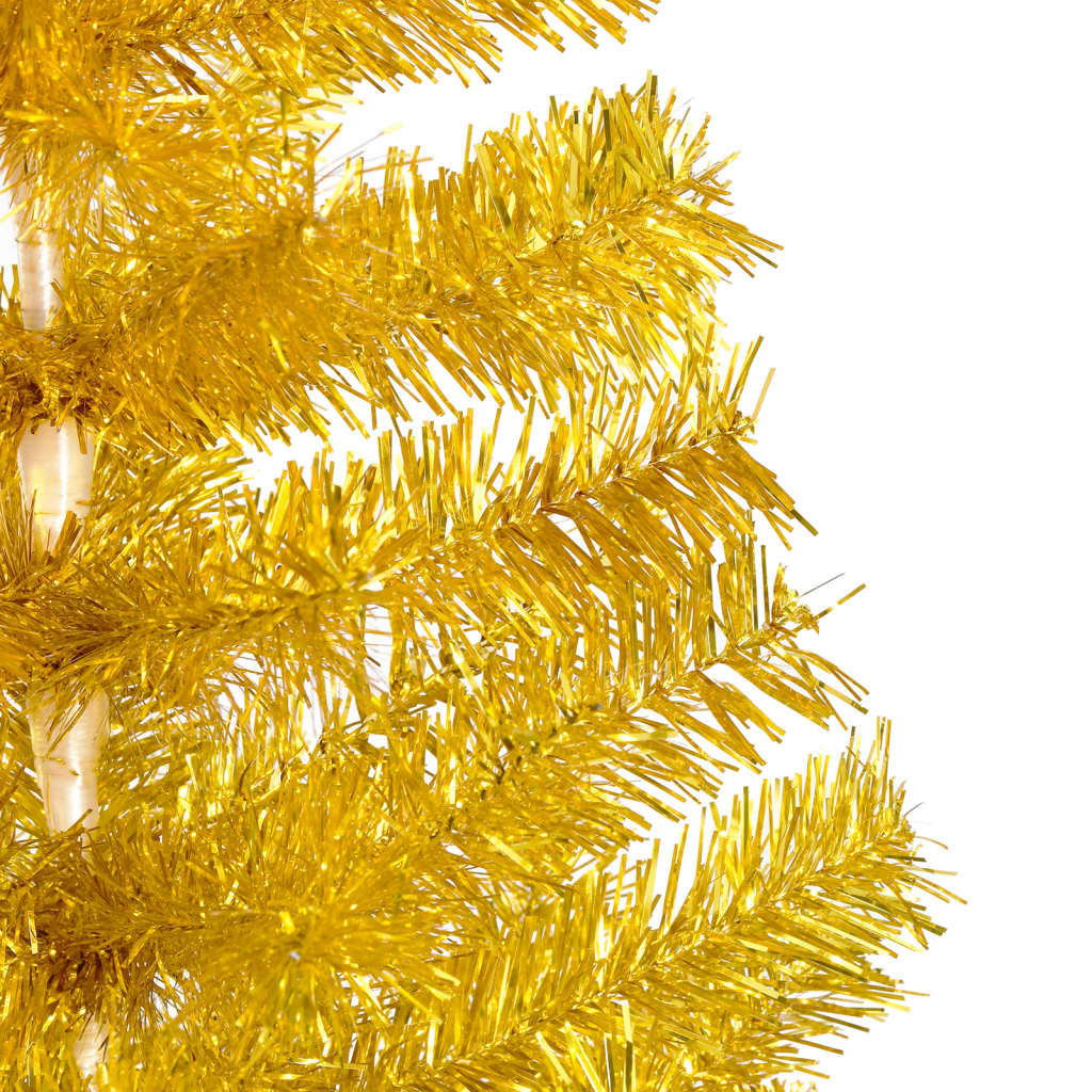 Kunstkerstboom met verlichting en kerstballen 210 cm PET goud Kerstbomen | Creëer jouw Trendy Thuis | Gratis bezorgd & Retour | Trendy.nl