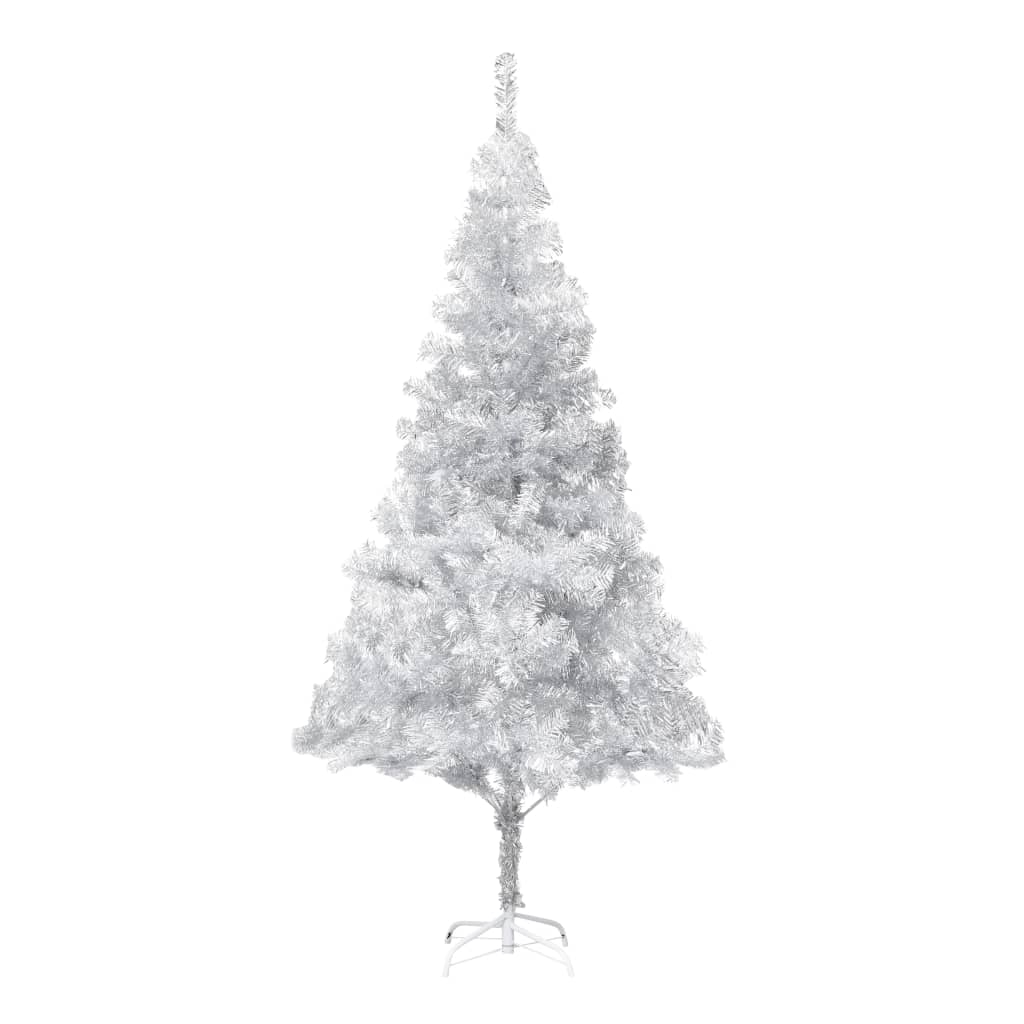 Kunstkerstboom met verlichting en kerstballen 210 cm PET zilver Kerstbomen | Creëer jouw Trendy Thuis | Gratis bezorgd & Retour | Trendy.nl