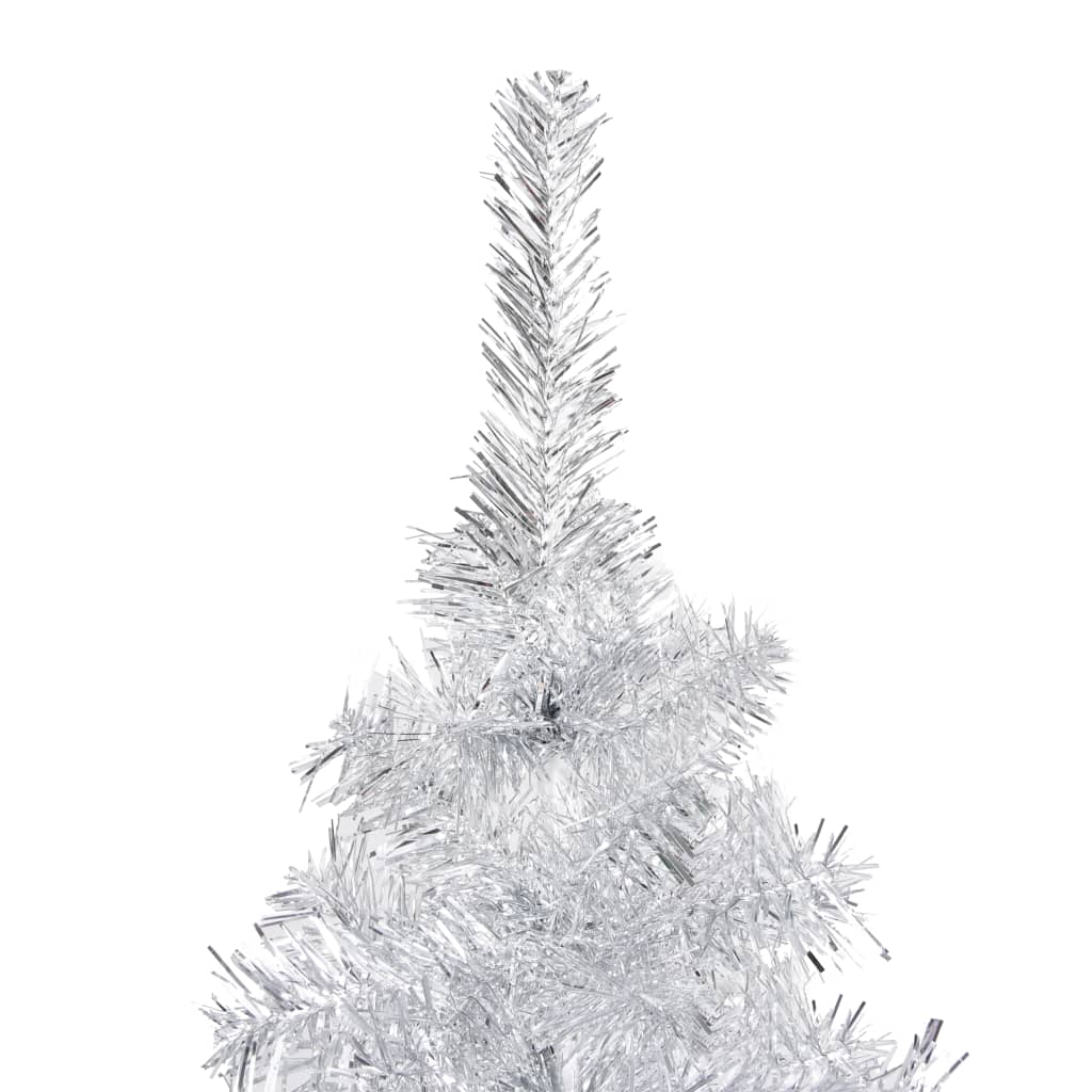 Kunstkerstboom met verlichting en kerstballen 210 cm PET zilver Kerstbomen | Creëer jouw Trendy Thuis | Gratis bezorgd & Retour | Trendy.nl