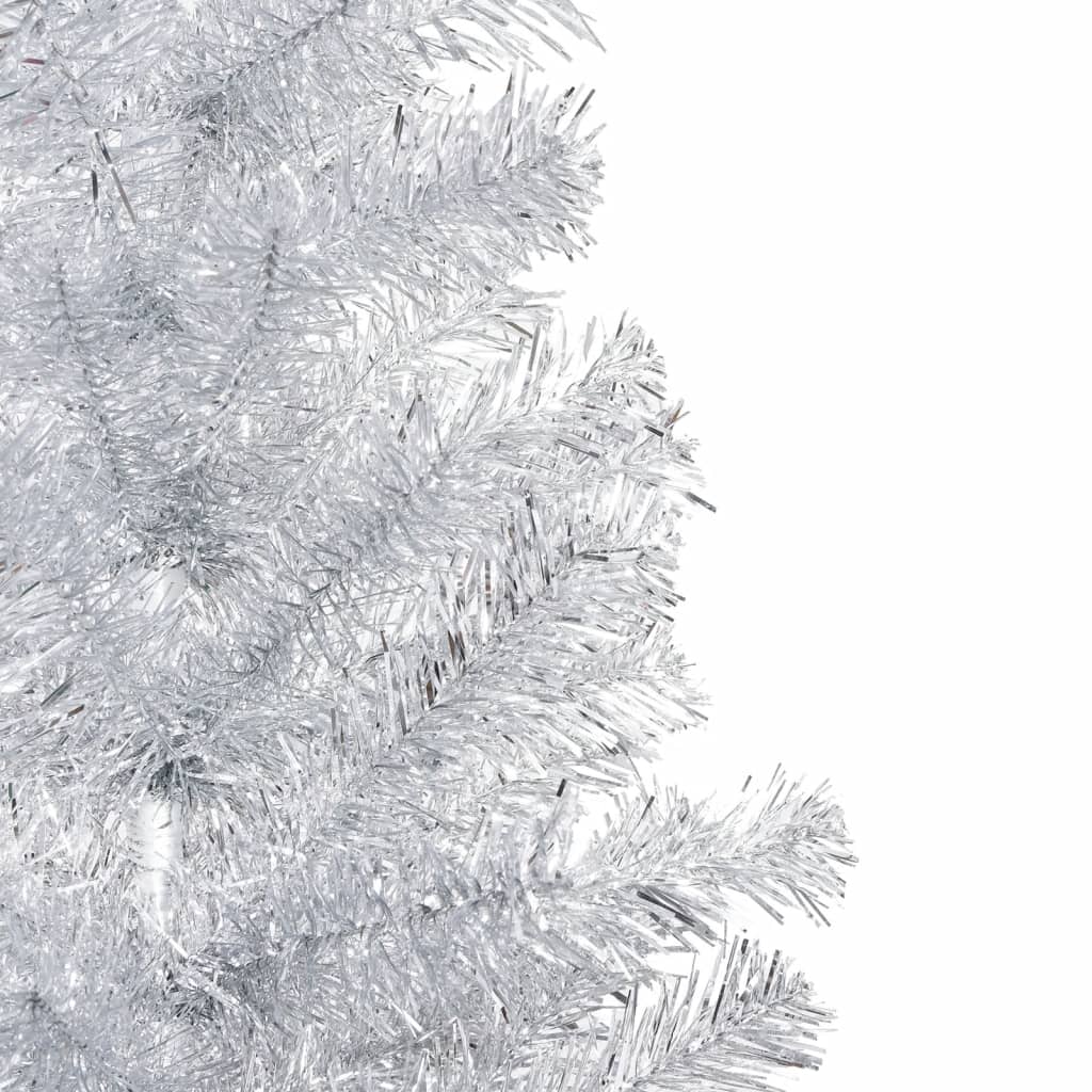 Kunstkerstboom met verlichting en kerstballen 210 cm PET zilver Kerstbomen | Creëer jouw Trendy Thuis | Gratis bezorgd & Retour | Trendy.nl