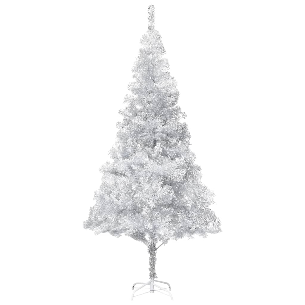 Kunstkerstboom met verlichting en kerstballen 240 cm PET zilver Kerstbomen | Creëer jouw Trendy Thuis | Gratis bezorgd & Retour | Trendy.nl