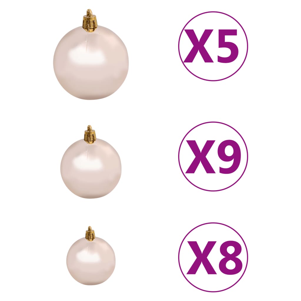 Kunstkerstboom met verlichting kerstballen dennenappels 180 c5 Kerstbomen | Creëer jouw Trendy Thuis | Gratis bezorgd & Retour | Trendy.nl