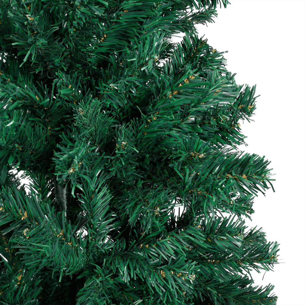 Kunstkerstboom met verlichting en kerstballen 210 cm PVC groen Kerstbomen | Creëer jouw Trendy Thuis | Gratis bezorgd & Retour | Trendy.nl