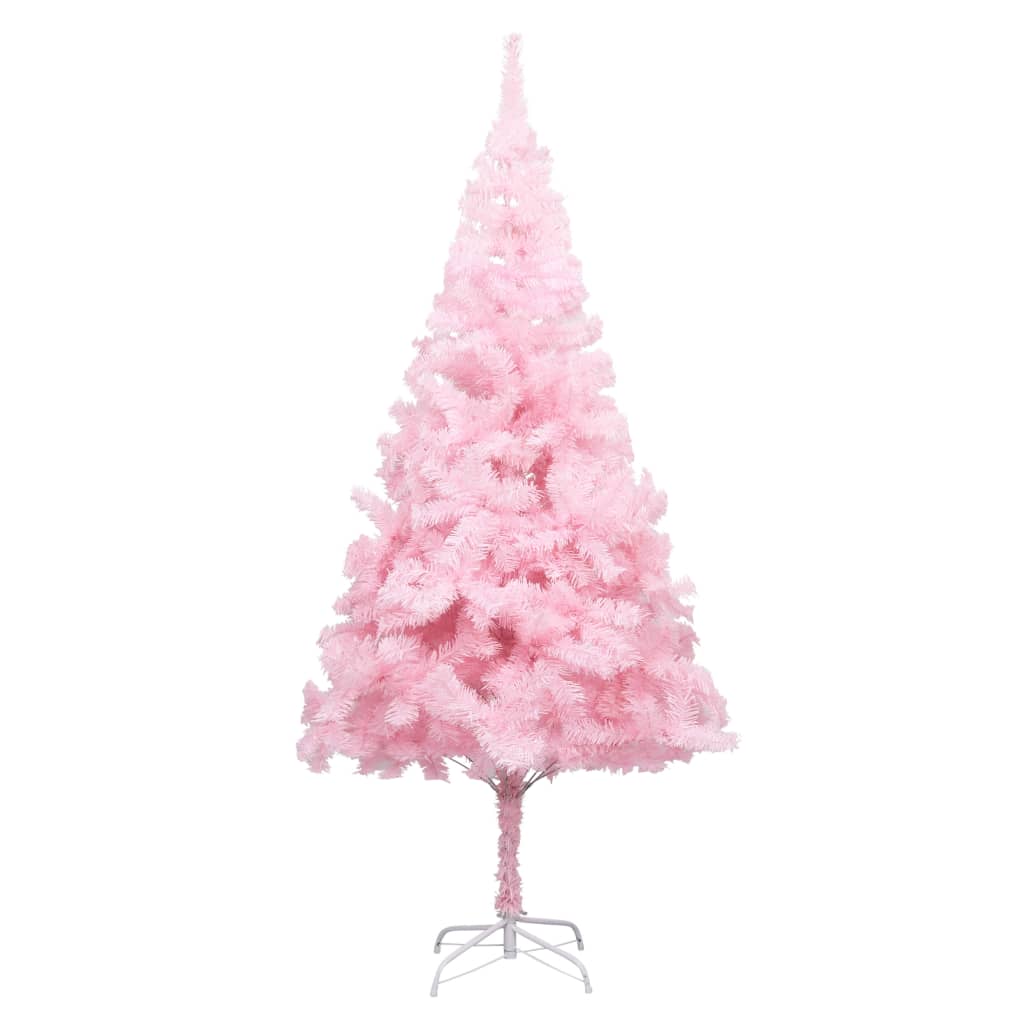 Kunstkerstboom met verlichting en kerstballen 210 cm PVC roze Kerstbomen | Creëer jouw Trendy Thuis | Gratis bezorgd & Retour | Trendy.nl