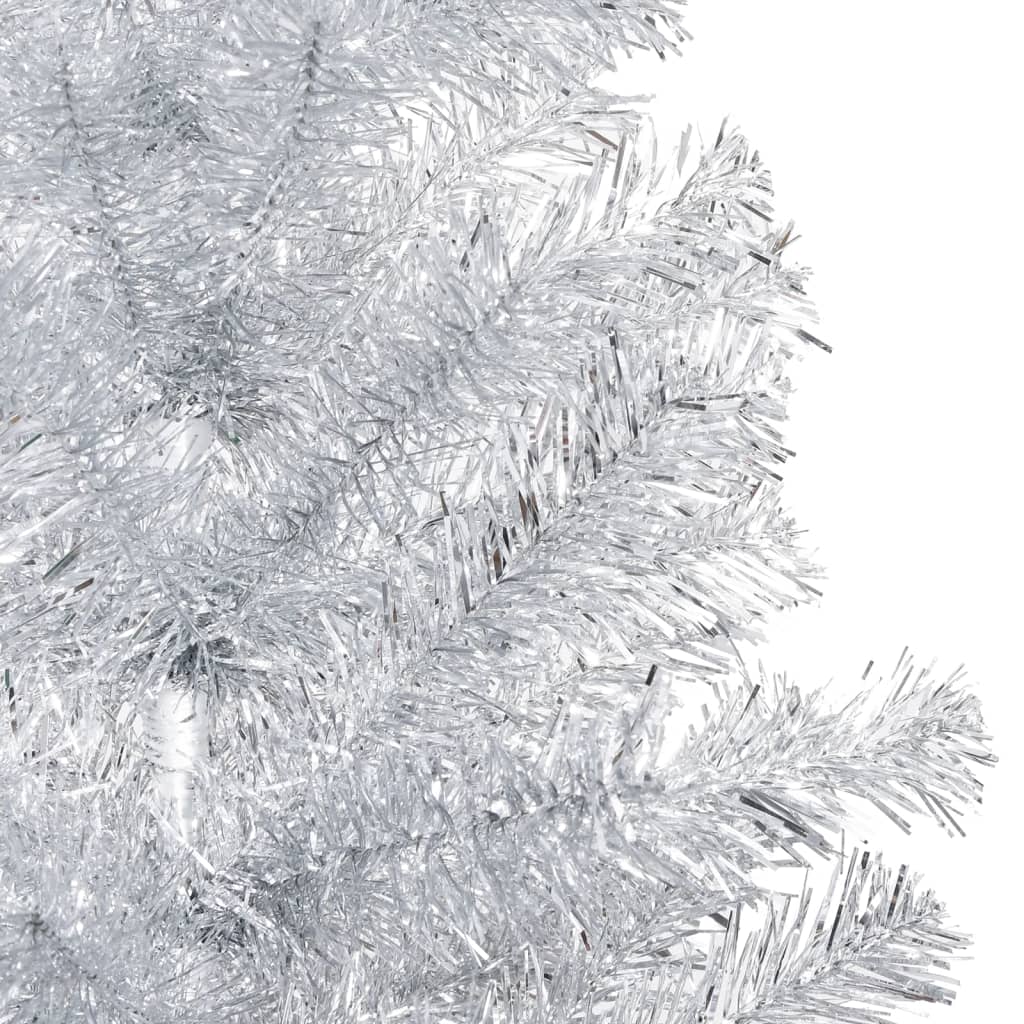 Kunstkerstboom met verlichting en kerstballen 240 cm PET zilver Kerstbomen | Creëer jouw Trendy Thuis | Gratis bezorgd & Retour | Trendy.nl