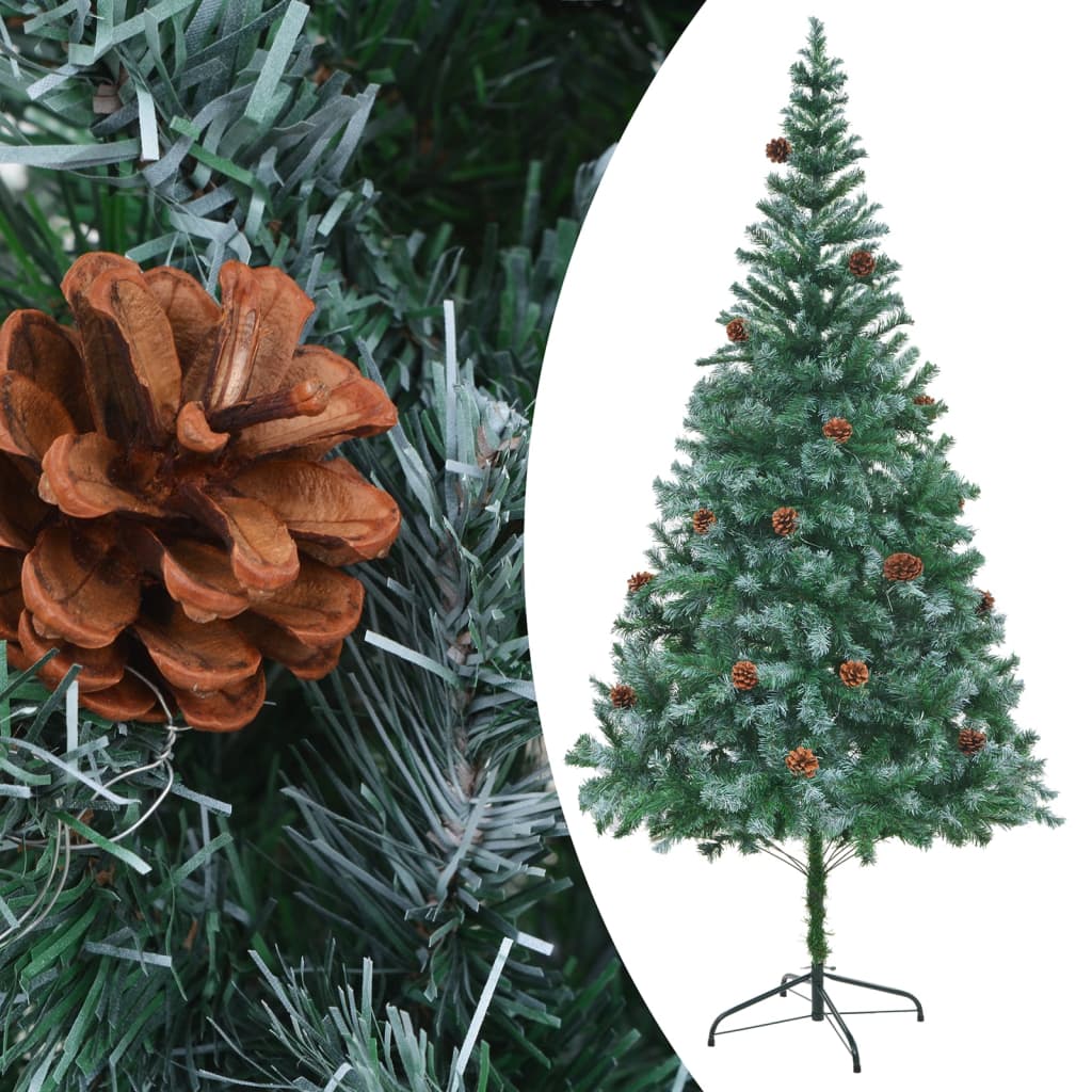 Kunstkerstboom met verlichting kerstballen dennenappels 210 cm Kerstbomen | Creëer jouw Trendy Thuis | Gratis bezorgd & Retour | Trendy.nl