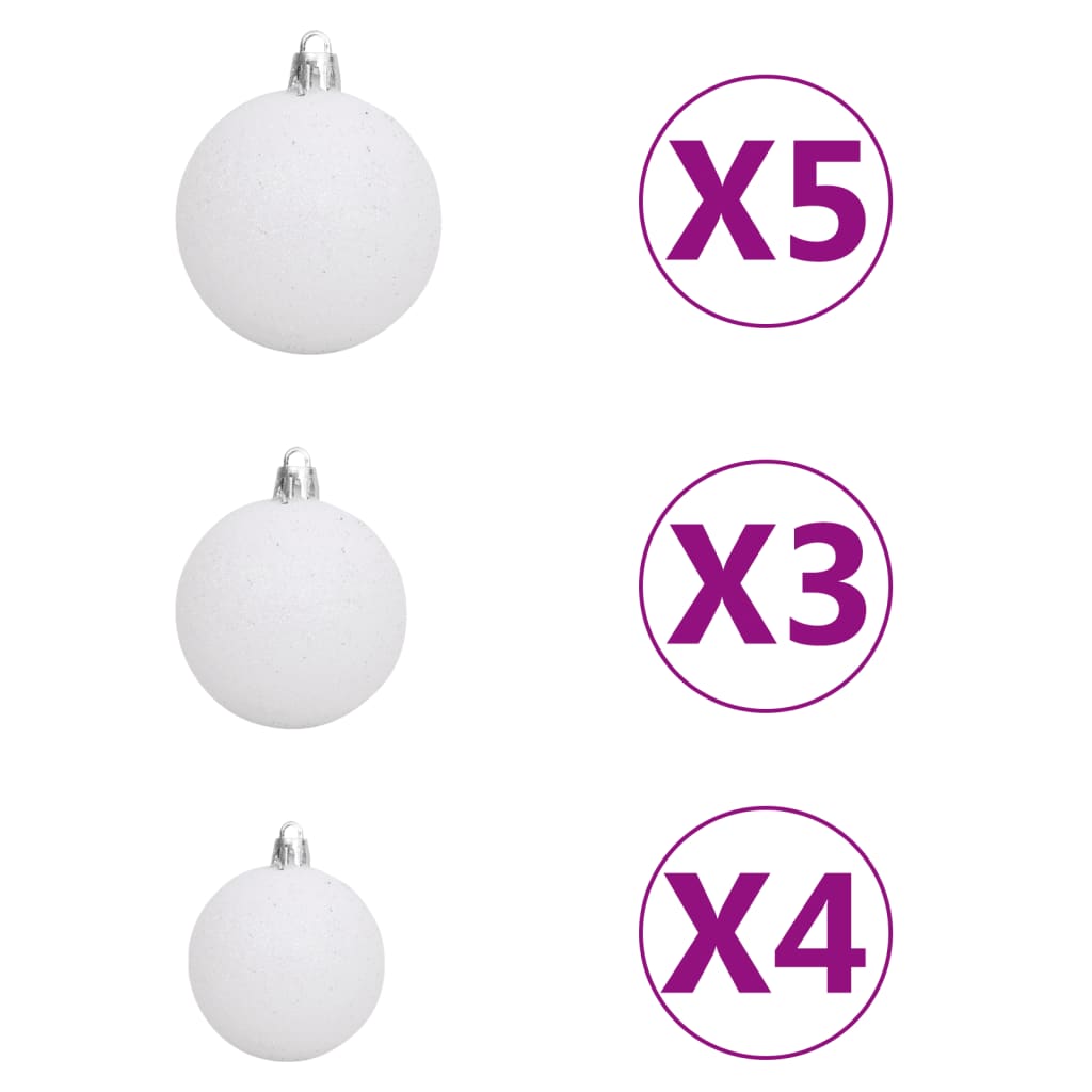 Kunstkerstboom met verlichting en kerstballen 180 cm groen Kerstbomen | Creëer jouw Trendy Thuis | Gratis bezorgd & Retour | Trendy.nl