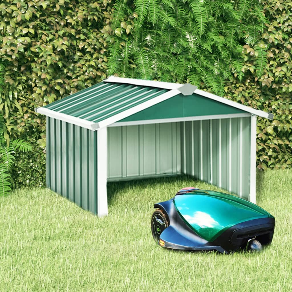 Overkapping voor robotmaaier 92x97x63 cm staal groen Tuinhuizen | Creëer jouw Trendy Thuis | Gratis bezorgd & Retour | Trendy.nl