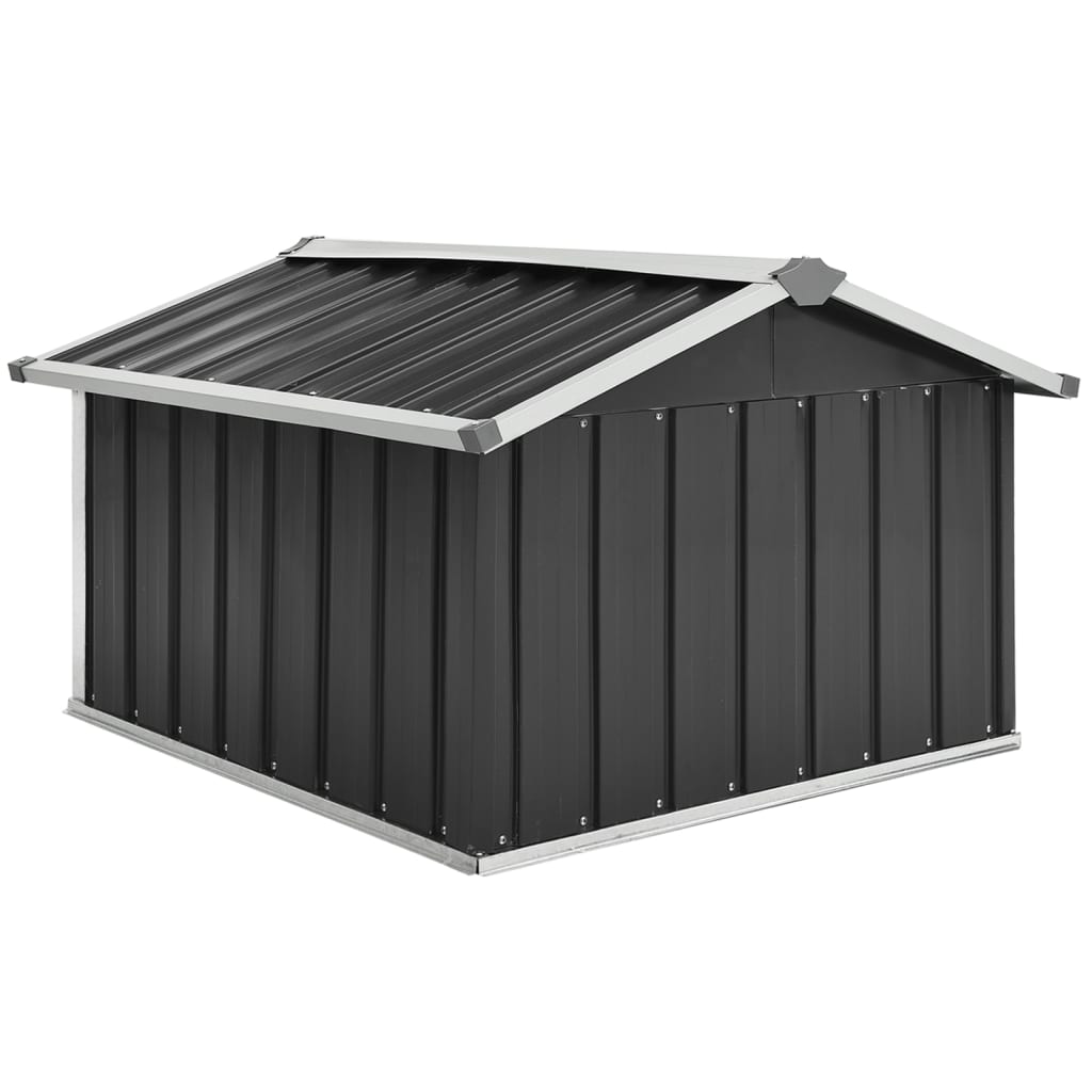 Overkapping voor robotmaaier 92x97x63 cm staal antracietkleurig Tuinhuizen | Creëer jouw Trendy Thuis | Gratis bezorgd & Retour | Trendy.nl