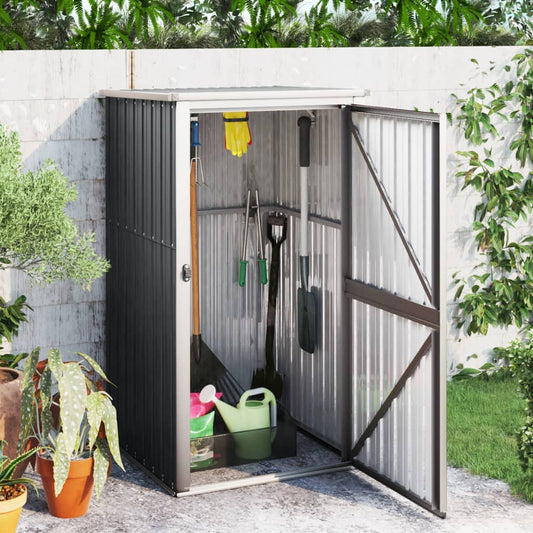 Tuinschuur 88x89x161 cm gegalvaniseerd staal antracietkleurig Tuinhuizen | Creëer jouw Trendy Thuis | Gratis bezorgd & Retour | Trendy.nl