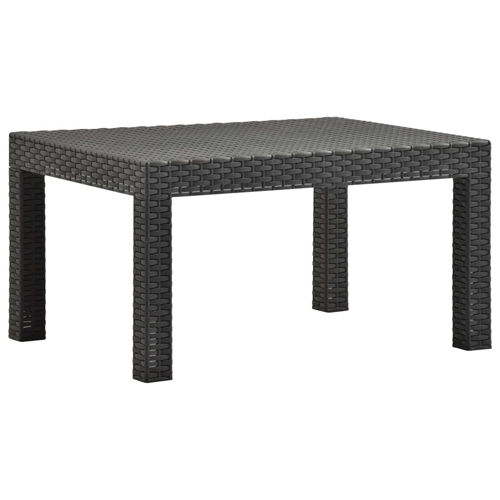 3-delige Loungeset met kussens PP rattan antracietkleurig Tuinsets | Creëer jouw Trendy Thuis | Gratis bezorgd & Retour | Trendy.nl