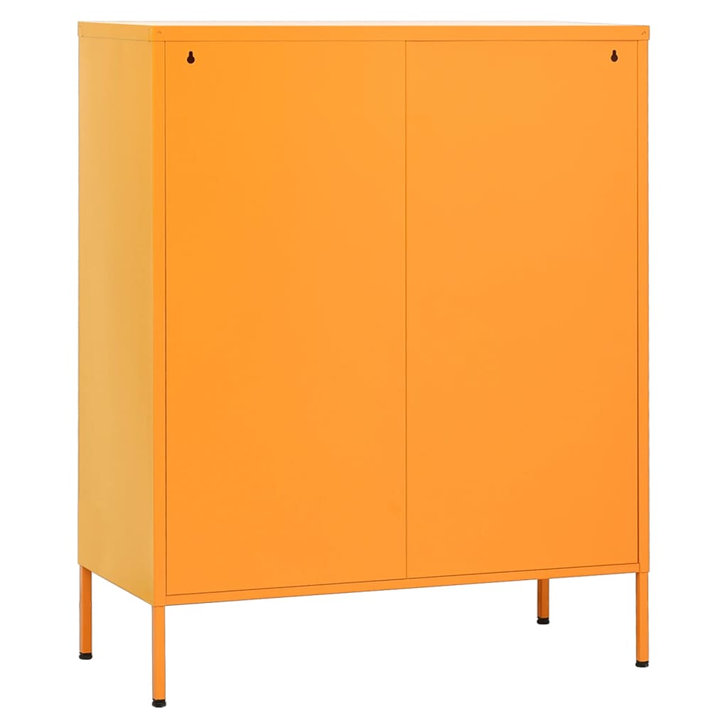 Opbergkast 80x35x101,5 cm staal mosterdgeel Opbergkasten & lockerkasten | Creëer jouw Trendy Thuis | Gratis bezorgd & Retour | Trendy.nl