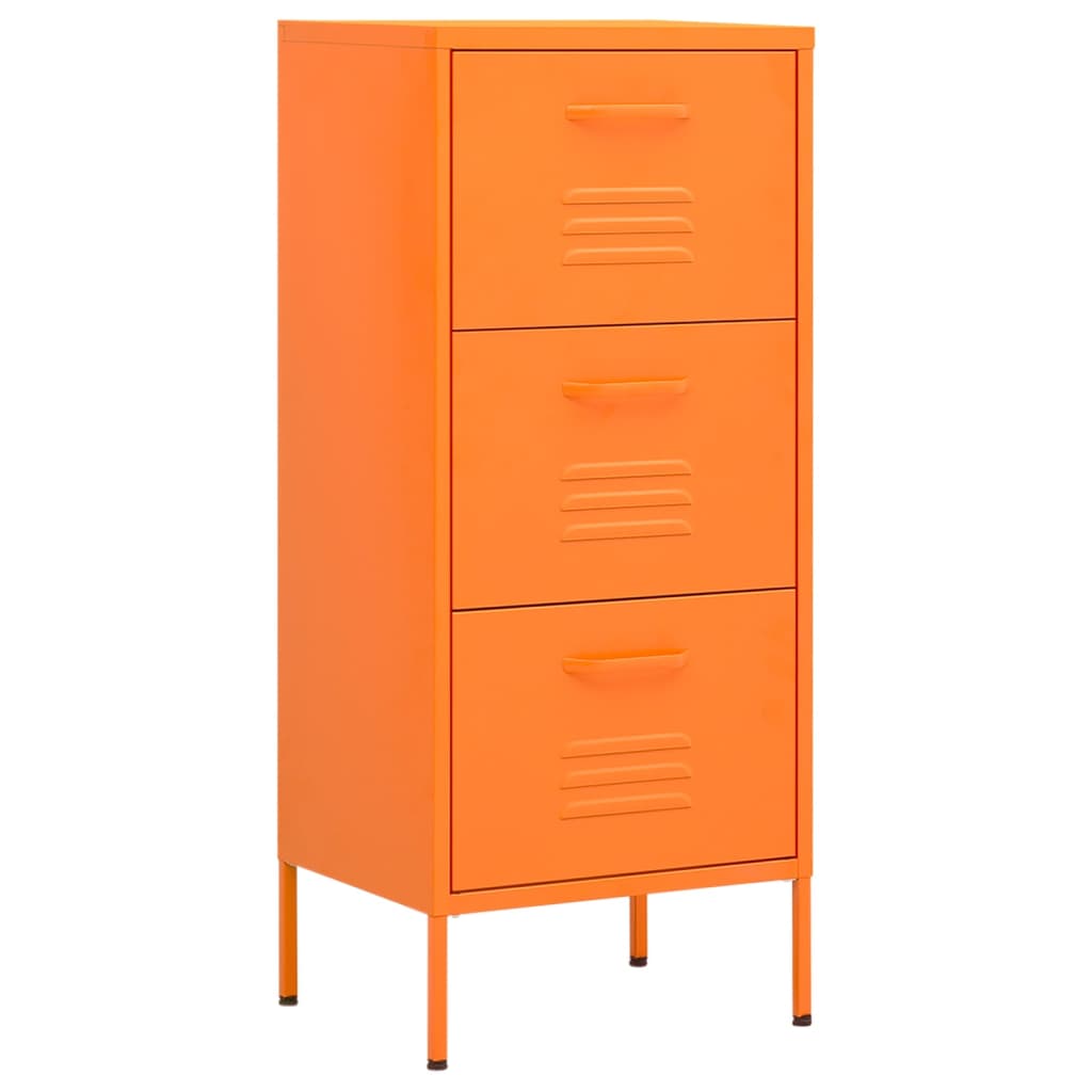 Opbergkast 42,5x35x101,5 cm staal oranje Opbergkasten & lockerkasten | Creëer jouw Trendy Thuis | Gratis bezorgd & Retour | Trendy.nl