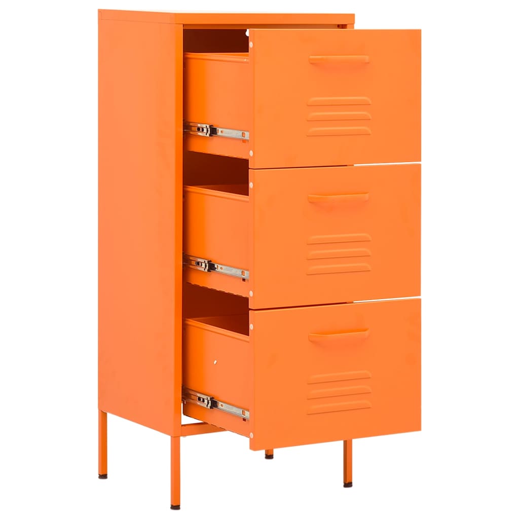 Opbergkast 42,5x35x101,5 cm staal oranje Opbergkasten & lockerkasten | Creëer jouw Trendy Thuis | Gratis bezorgd & Retour | Trendy.nl