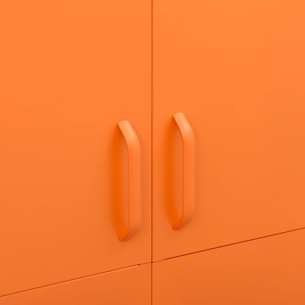 Kledingkast 90x50x180 cm staal oranje Kledingkasten | Creëer jouw Trendy Thuis | Gratis bezorgd & Retour | Trendy.nl