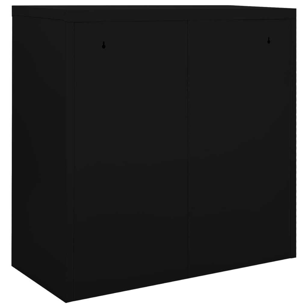 Roldeurkast 90x40x90 cm staal zwart