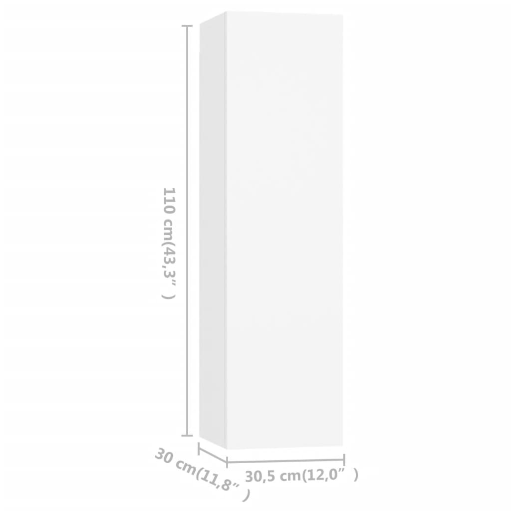 3-delige Tv-meubelset bewerkt hout wit Tv-meubels | Creëer jouw Trendy Thuis | Gratis bezorgd & Retour | Trendy.nl