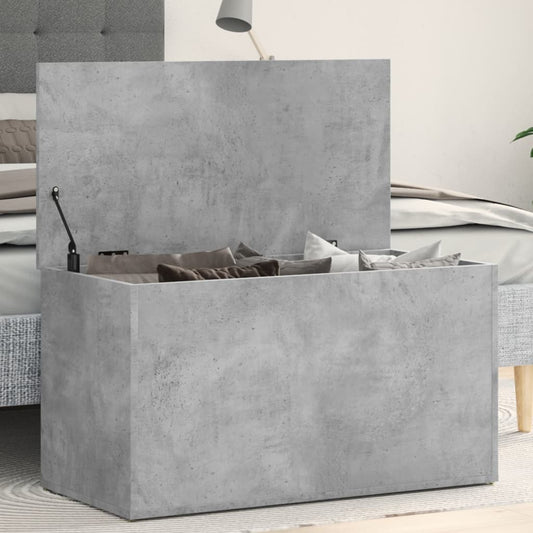 Opbergkist 84x42x46 cm bewerkt hout betongrijs Speelgoedkisten | Creëer jouw Trendy Thuis | Gratis bezorgd & Retour | Trendy.nl