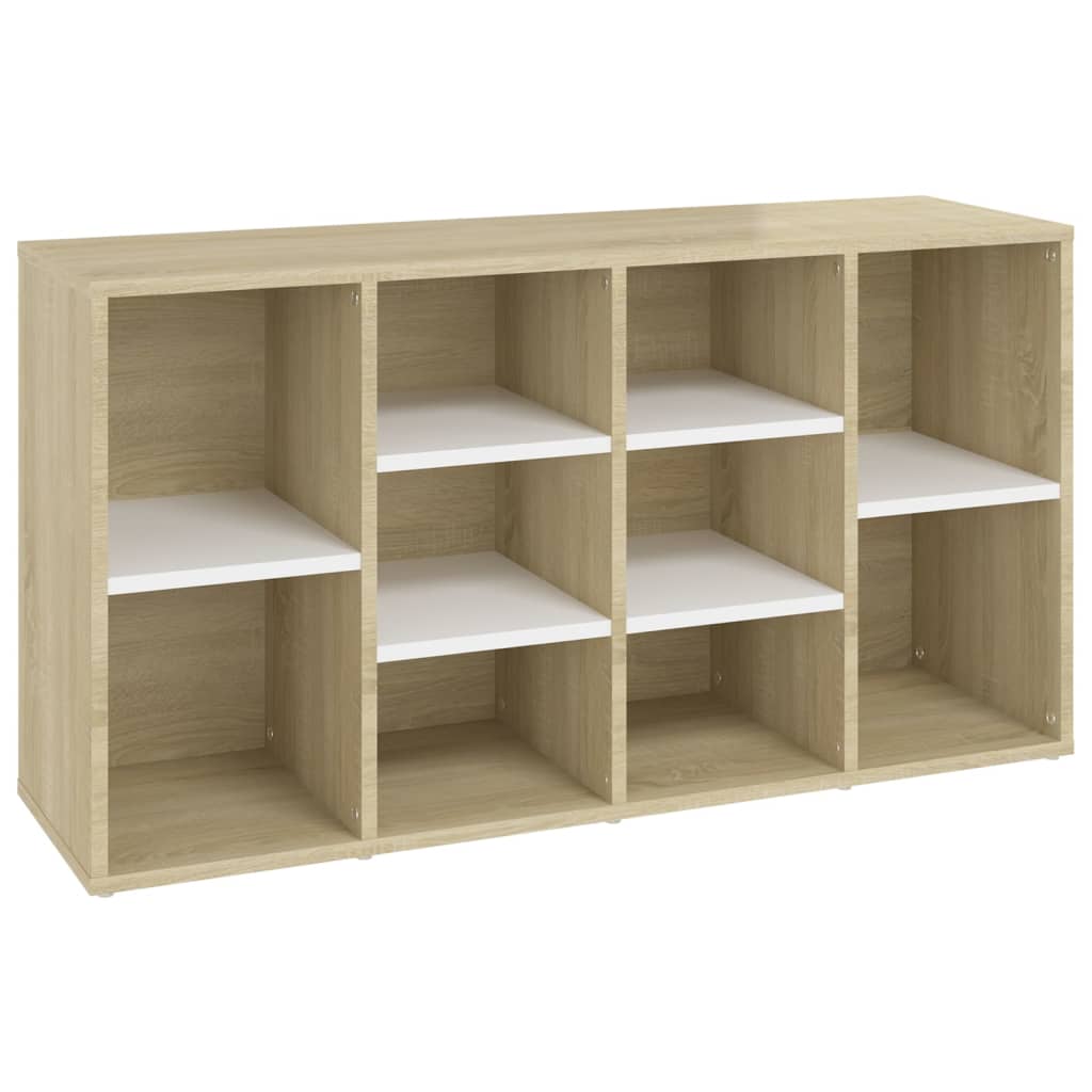 Schoenenbank 103x30x54,5 cm bewerkt hout wit sonoma eikenkleur Schoenenrekken | Creëer jouw Trendy Thuis | Gratis bezorgd & Retour | Trendy.nl