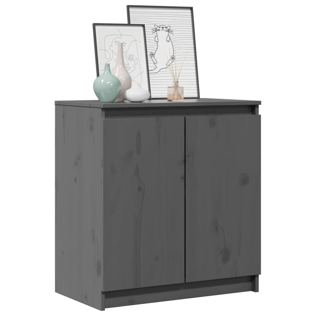 Bijzetkast 60x36x65 cm massief grenenhout grijs Dressoirs & buffetkasten | Creëer jouw Trendy Thuis | Gratis bezorgd & Retour | Trendy.nl