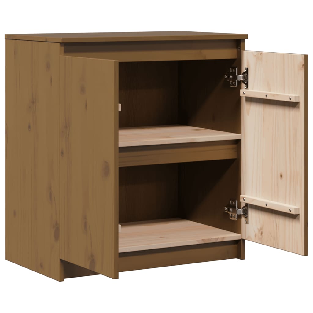 Bijzetkast 60x36x65 cm massief grenenhout honingbruin Dressoirs & buffetkasten | Creëer jouw Trendy Thuis | Gratis bezorgd & Retour | Trendy.nl