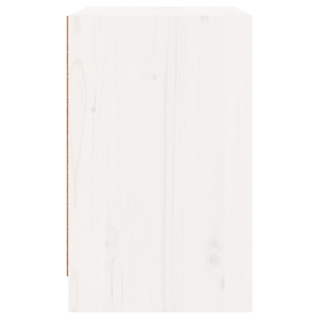 Nachtkastje 40x31x50 cm massief grenenhout wit Nachtkastjes | Creëer jouw Trendy Thuis | Gratis bezorgd & Retour | Trendy.nl