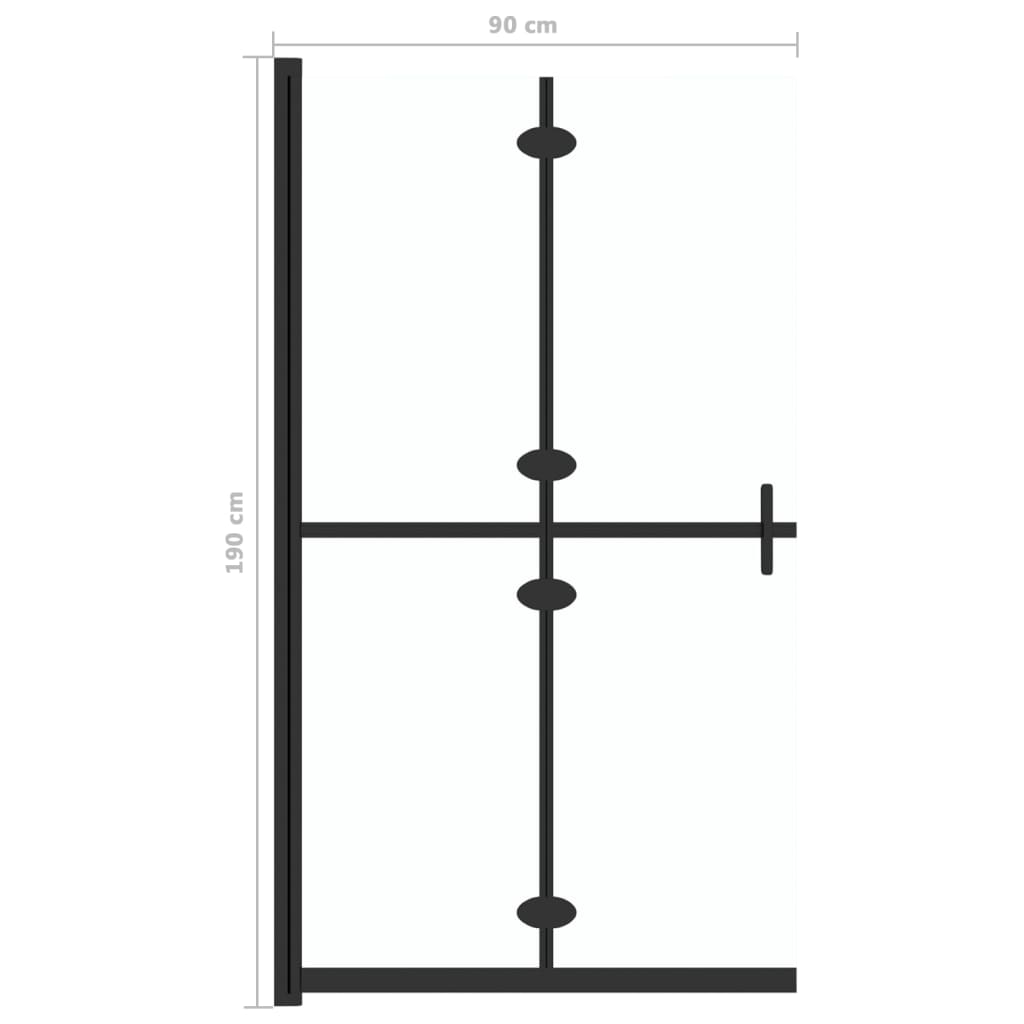 Inloopdouchewand inklapbaar 90x190 cm ESG-glas transparant Douchewanden & -muren | Creëer jouw Trendy Thuis | Gratis bezorgd & Retour | Trendy.nl