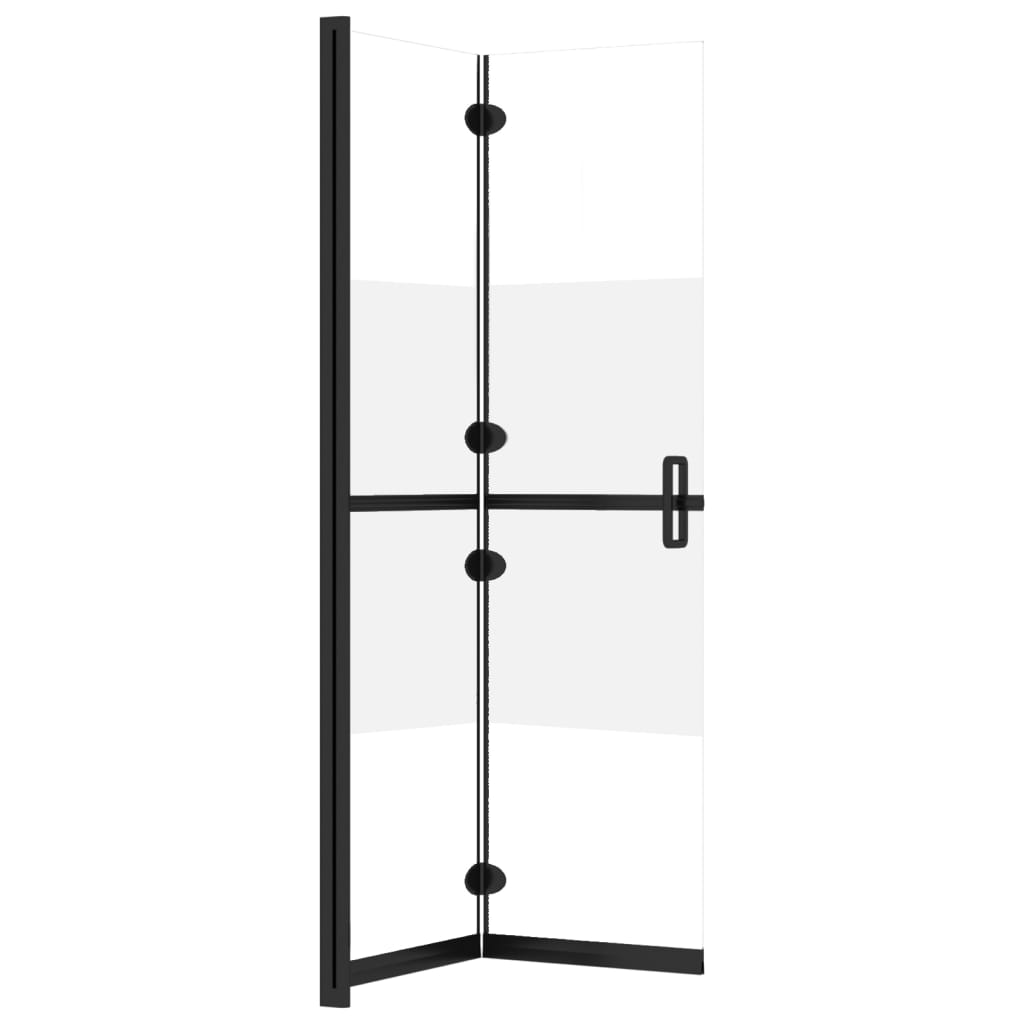 Inloopdouchewand inklapbaar 110x190 cm ESG-glas halfmat