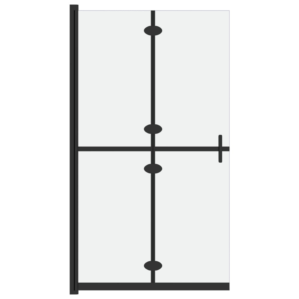 Inloopdouchewand inklapbaar 100x190 cm ESG-glas mat