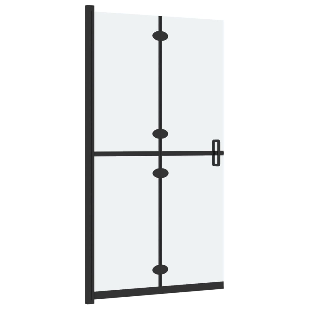 Inloopdouchewand inklapbaar 100x190 cm ESG-glas mat