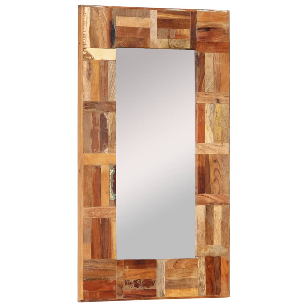 Wandspiegel 50x80 cm massief gerecycled hout Spiegels | Creëer jouw Trendy Thuis | Gratis bezorgd & Retour | Trendy.nl