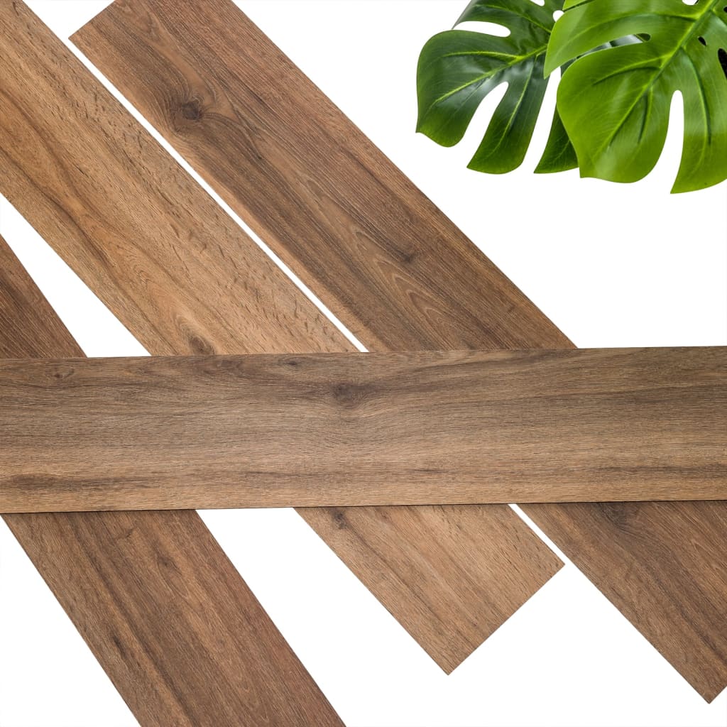 WallArt Planken GL-WA28 30 st hout-look natuurlijk eiken zadelbruin Wandpanelen | Creëer jouw Trendy Thuis | Gratis bezorgd & Retour | Trendy.nl
